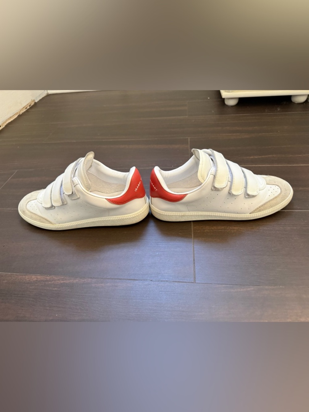 ISABEL MARANT BETH LEATHER SNEAKERS WITH ORIGINAL BOX - Picture 5 of 10